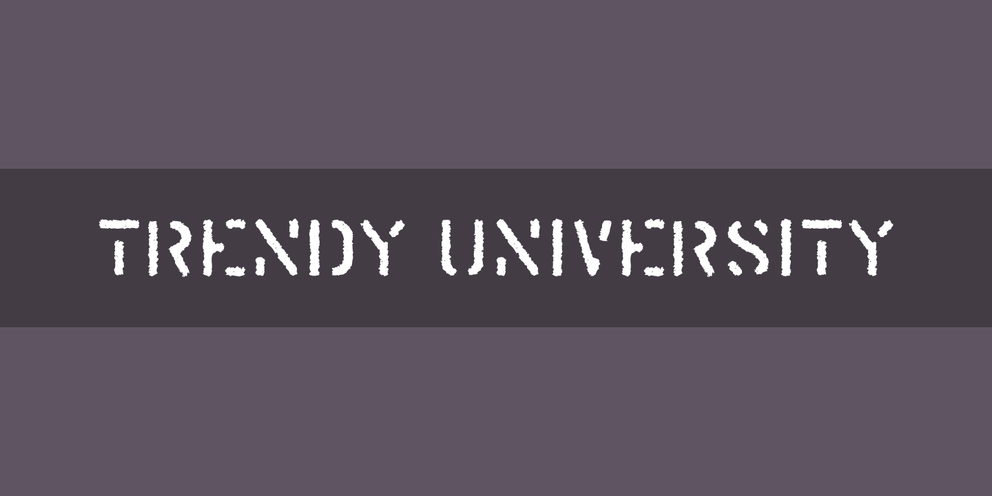 Font Trendy University
